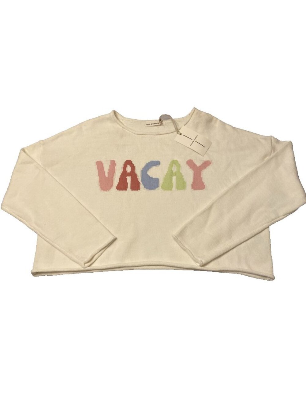Moon & Madison Size L Women's Crop Sweater Vacay